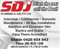 SDJ Plumbing & Gas Pty Ltd