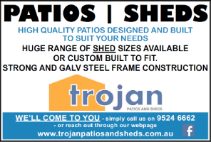 Trojan Patios and Sheds Company Logo by Trojan Patios and Sheds in port kennedy 