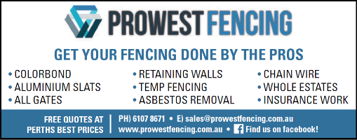 Prowest Fencing Company Logo by Prowest Fencing in KENWICK 