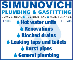 SIMUNOVICH PLUMBING & GAS Company Logo by SIMUNOVICH PLUMBING & GAS in Munster WA