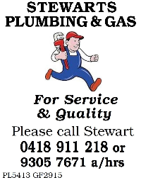 Stewarts Plumbing & Gas Company Logo by Stewarts Plumbing & Gas in Quinns Rocks WA