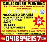 Tradie G Blackburn Plumbing in Kallaroo WA